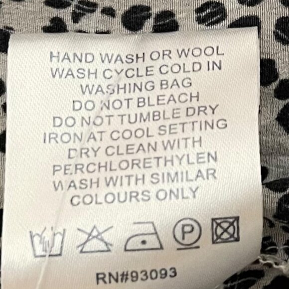 Tyler Boe Small Carson Long Sleeve Cheetah Animal Print Silk Blouse - Picture 8 of 8